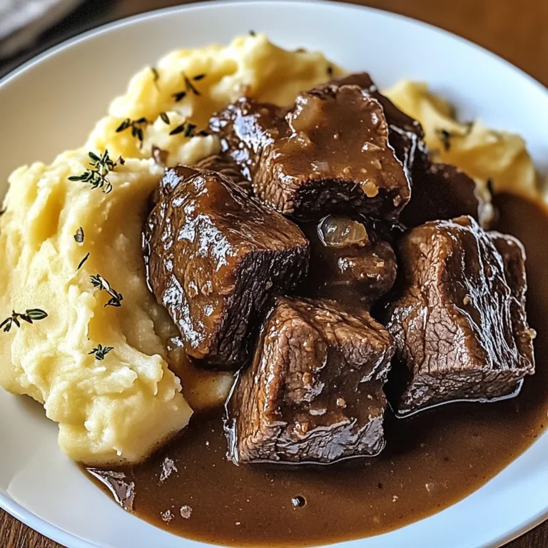 Bœuf Braisé en Sauce avec Purée Maison