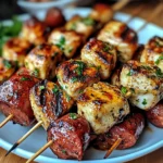 Brochettes de Poulet au Chorizo & Herbes