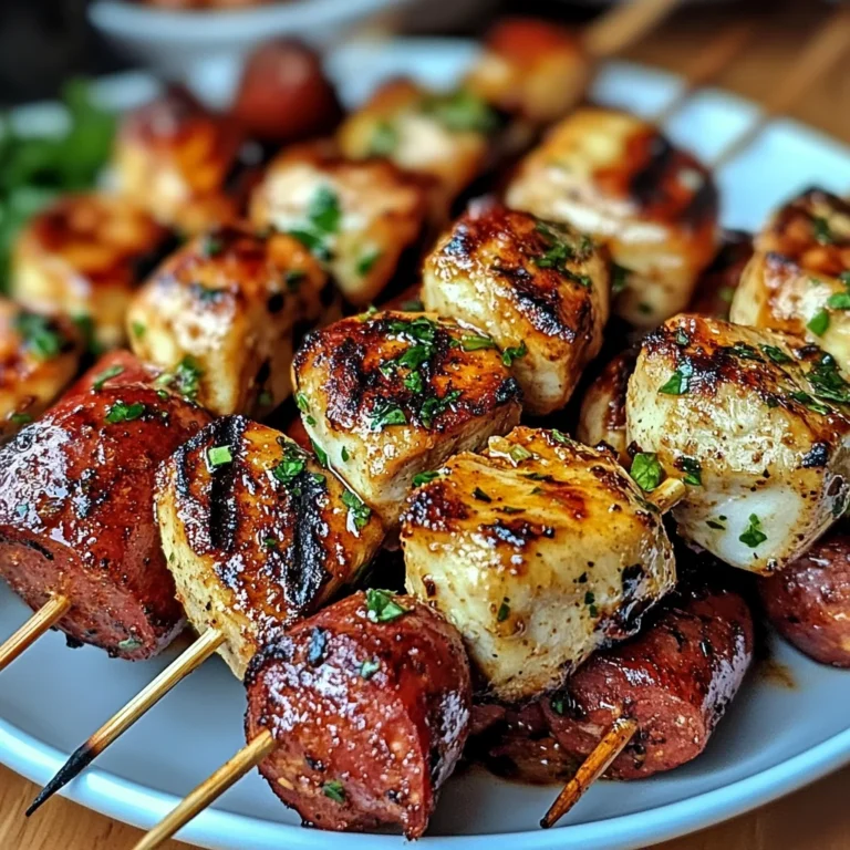 Brochettes de Poulet au Chorizo & Herbes