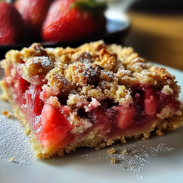 Carrés aux fraises gourmands