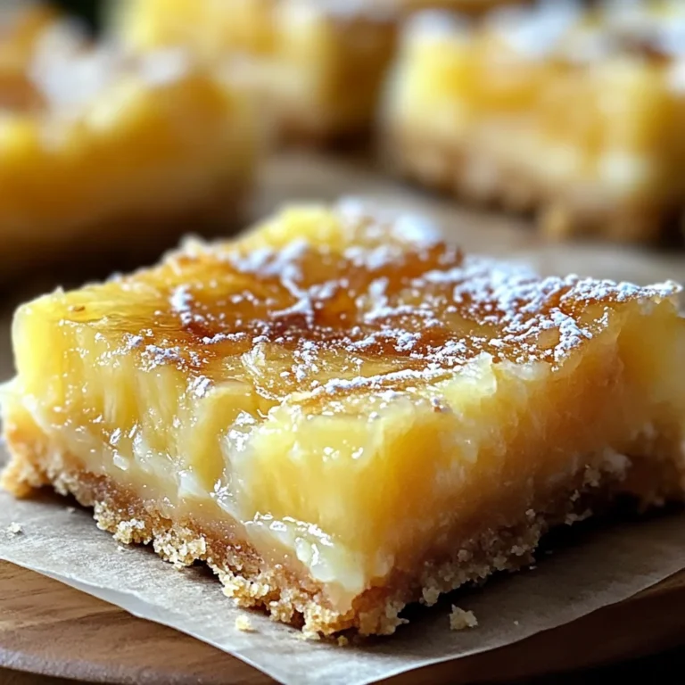 Carrés d'ananas croustillants