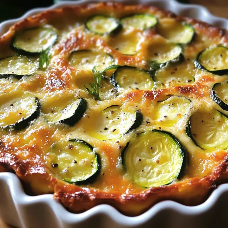 Clafoutis de courgettes au parmesan