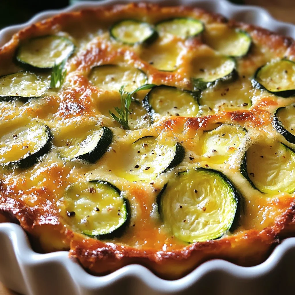Clafoutis de courgettes au parmesan