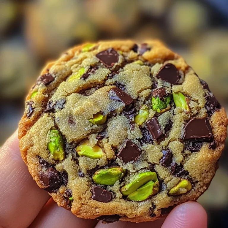 Cookies pistache et pépites de chocolat noir