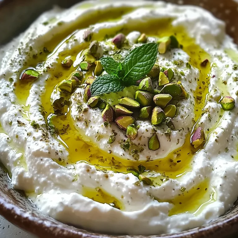 Crème de feta à la menthe et pistache