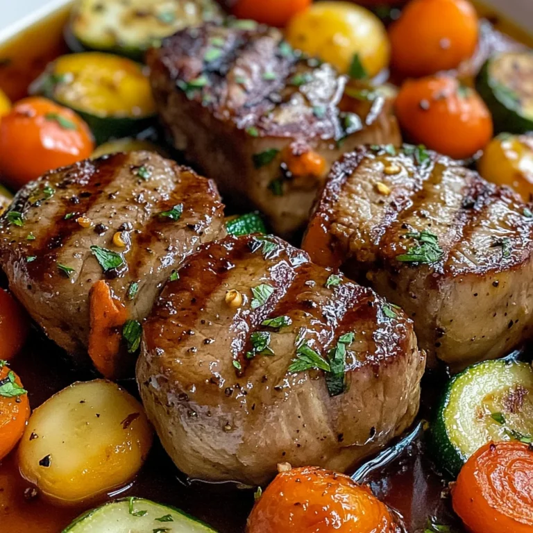 Filet mignon aux petits légumes