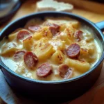 Fondue d’Endives Crémeuse aux Saucisses Fumées