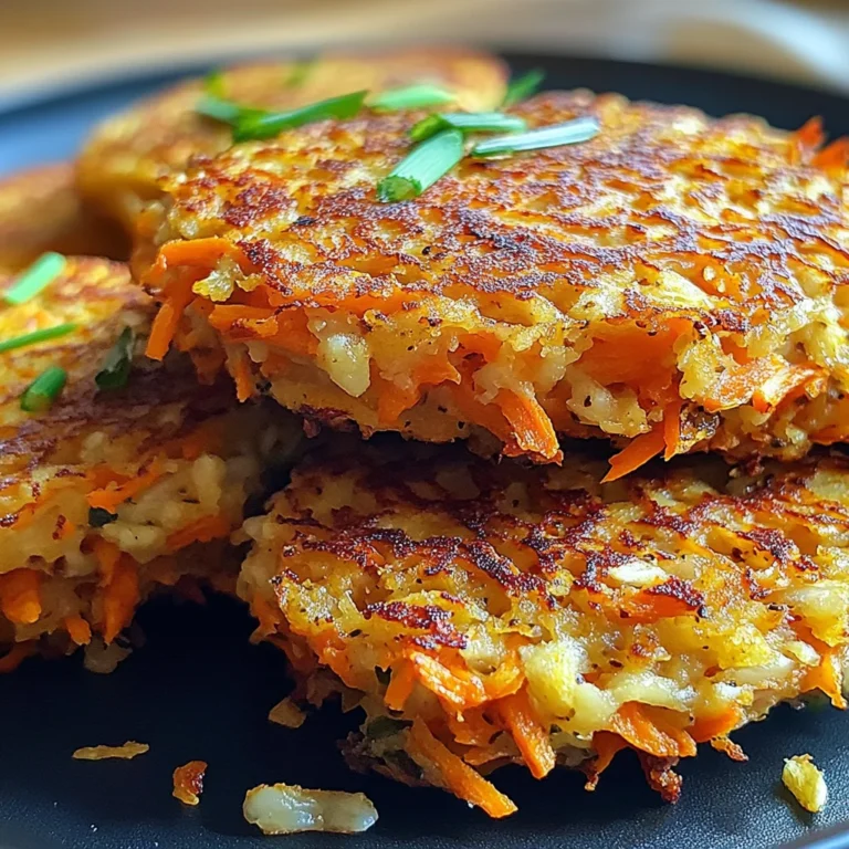 Galettes aux Carottes et Flocons d'Avoine