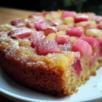 Gâteau à la rhubarbe