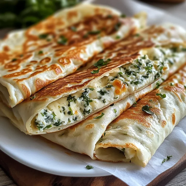 Gozleme turc fromage et herbes