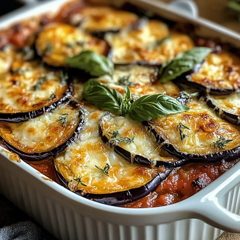Gratin d’aubergines savoureux