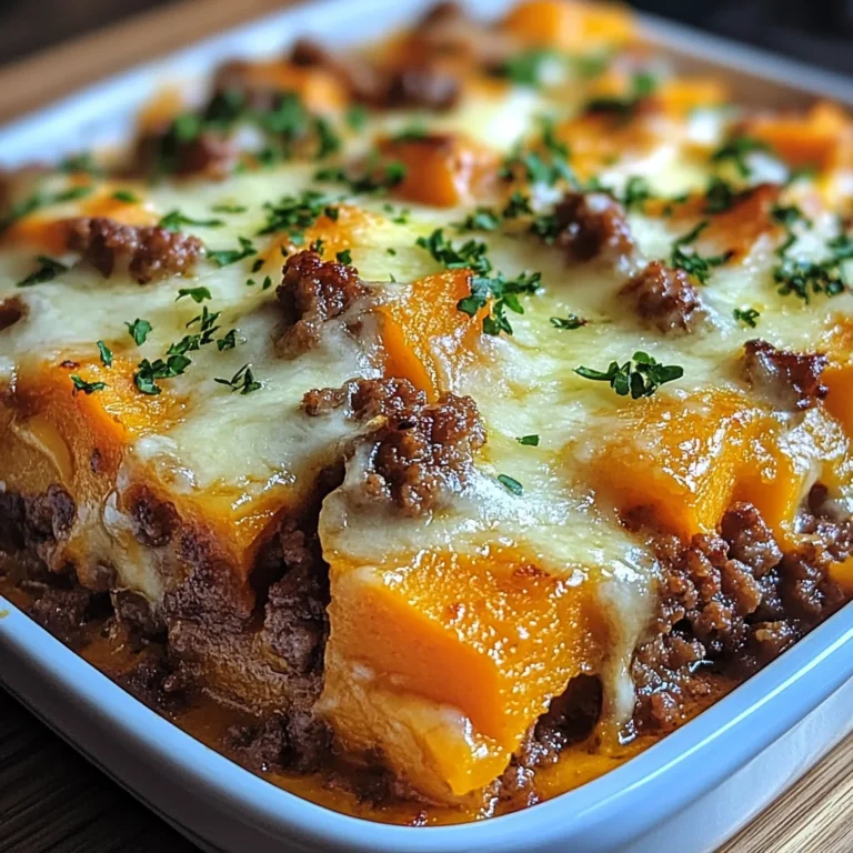 Gratin de patate douce et bœuf haché