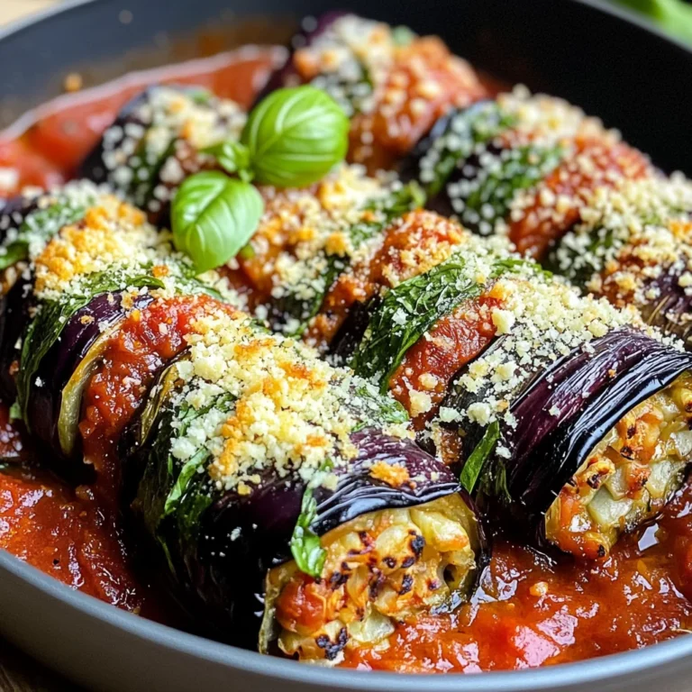 Involtini d'aubergines à la ricotta