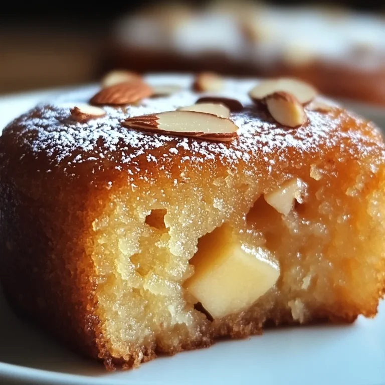 Moelleux aux amandes et compote de pommes
