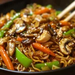 Nouilles sautées asiatiques rapides