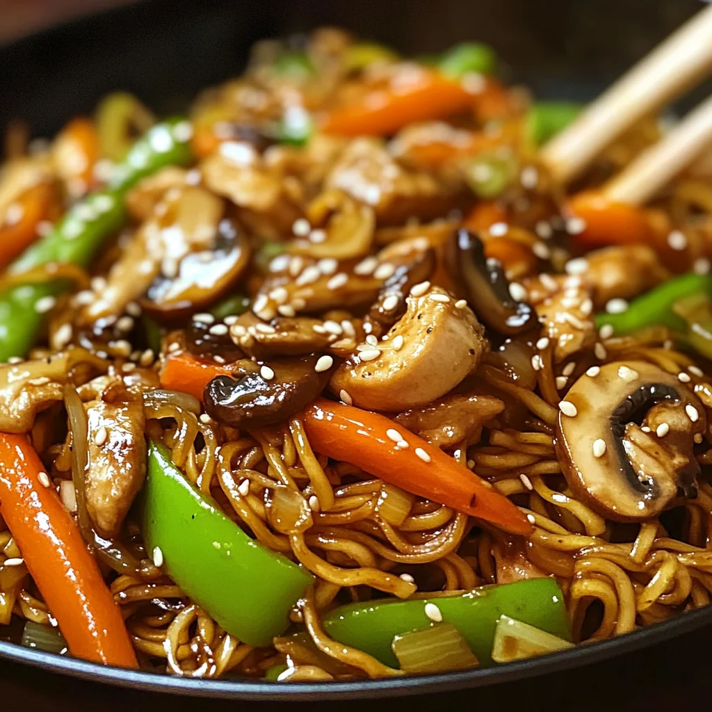 Nouilles sautées asiatiques rapides