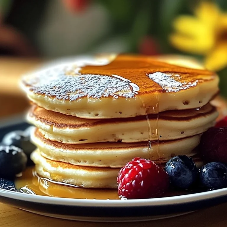 Pancakes au Yaourt Moelleux et Aériens
