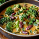 Plat végétal crémeux et gourmand