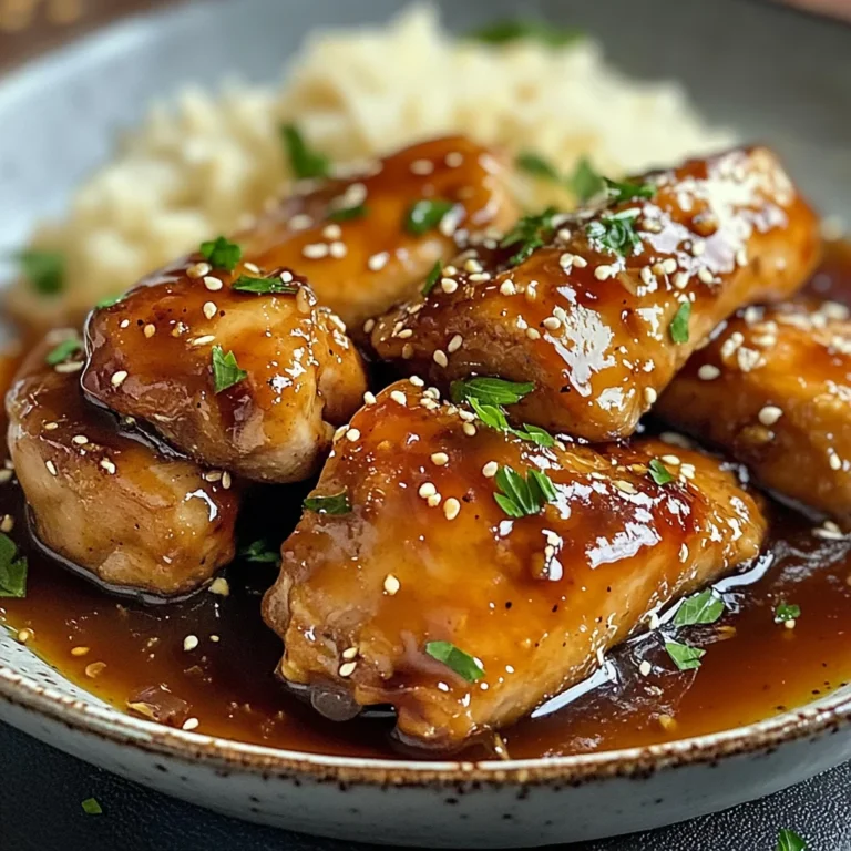 Poulet caramélisé savoureux