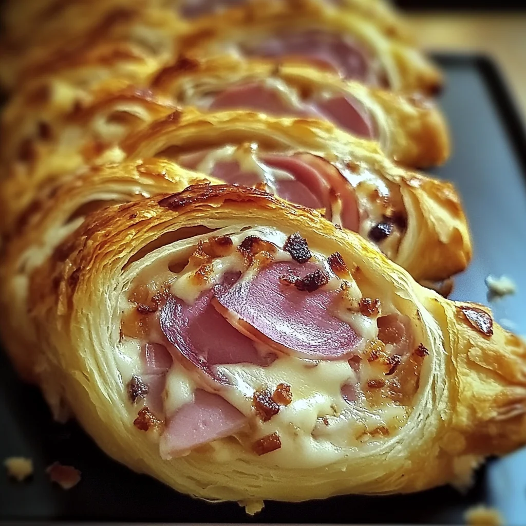 Roulé apéritif au jambon de poulet et fromage