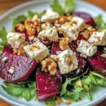 Salade de Betterave, Chèvre & Noix