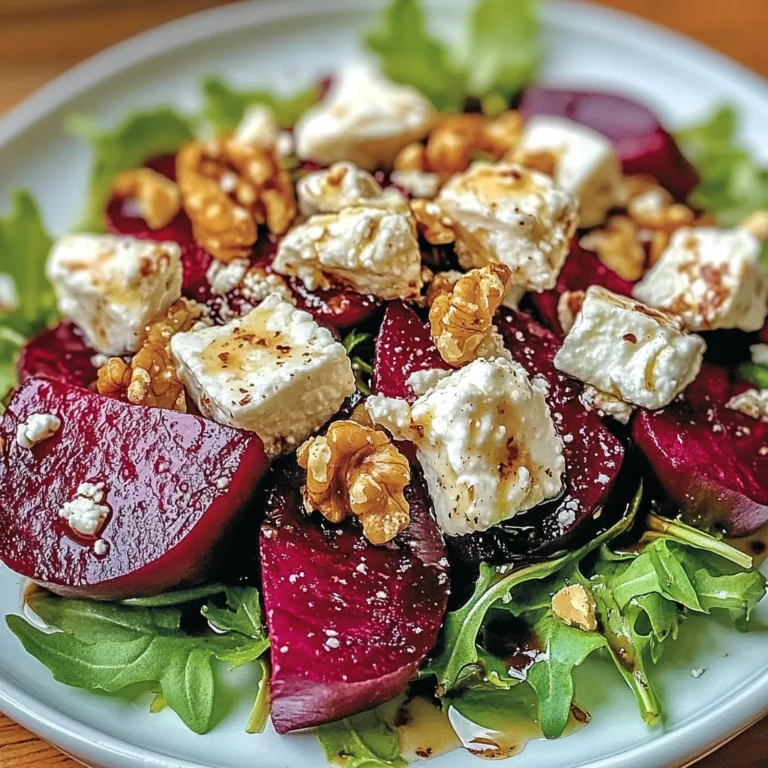 Salade de Betterave, Chèvre & Noix