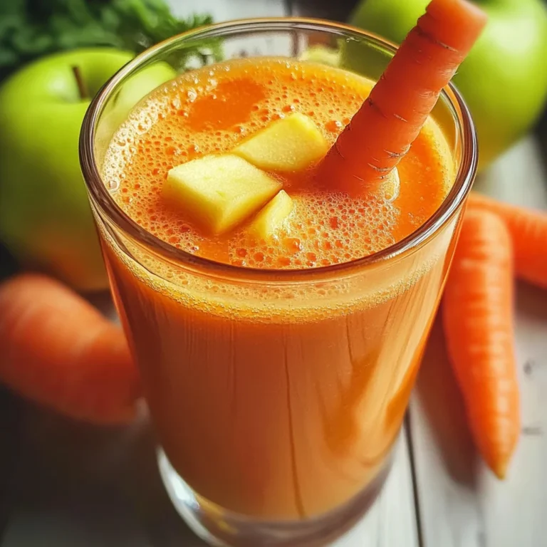 Smoothie détox pomme carotte