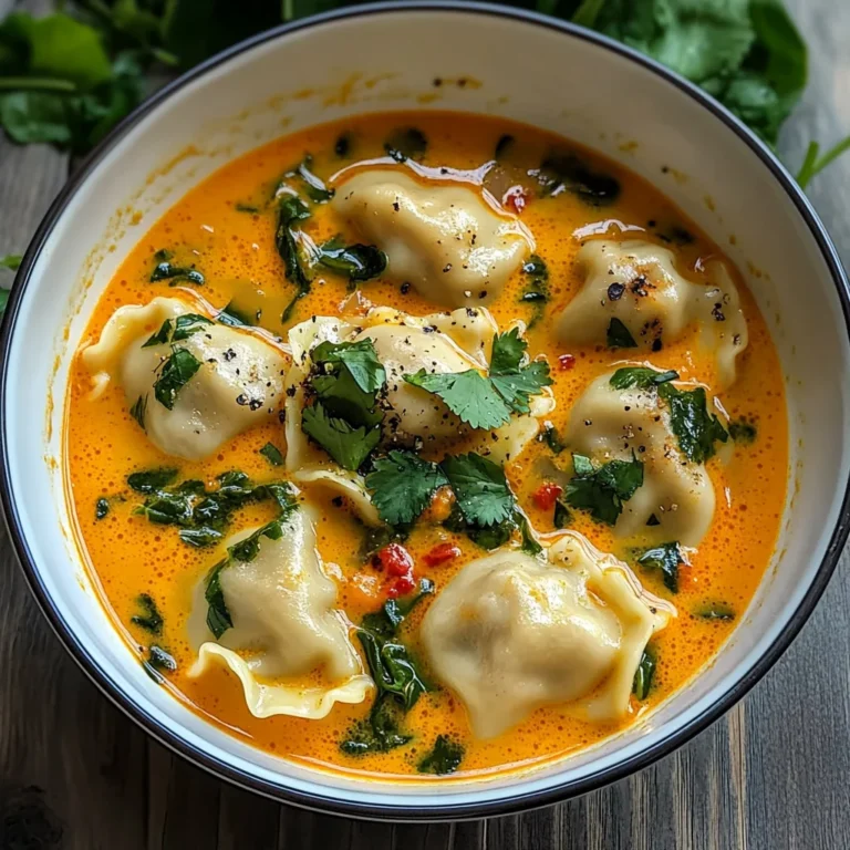 Soupe thaï réconfortante aux raviolis