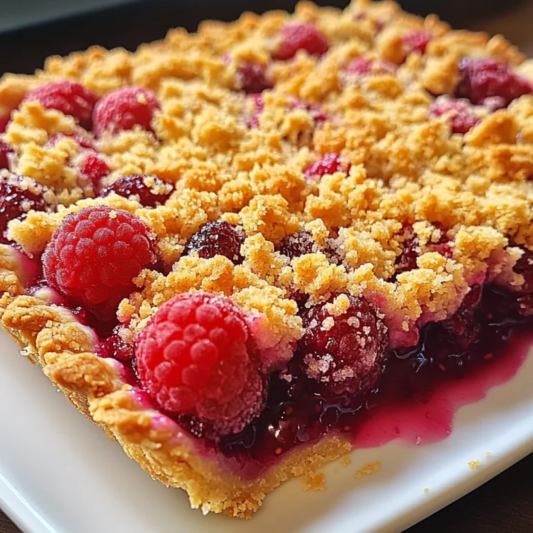 Tarte Crumble aux Framboises