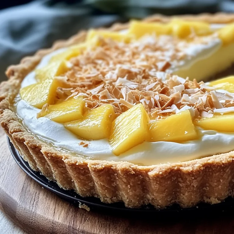 Tarte Paradisiaque à la Crème Coco
