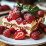 Tiramisu gourmand aux fraises