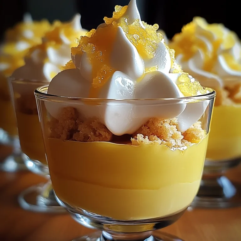 Verrines Citron & Meringue Croquante