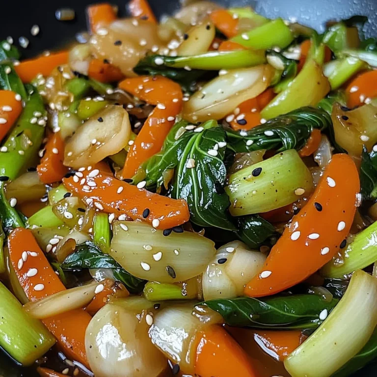 Wok croustillant aux légumes asiatiques