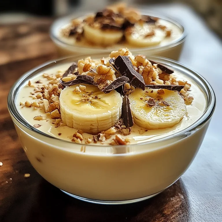 Crème Banane Maison : Un Dessert Léger et Fruité