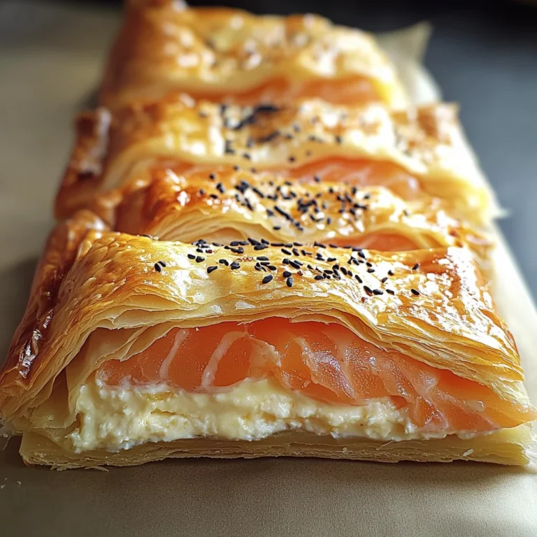 Feuilletés au Saumon et Fromage