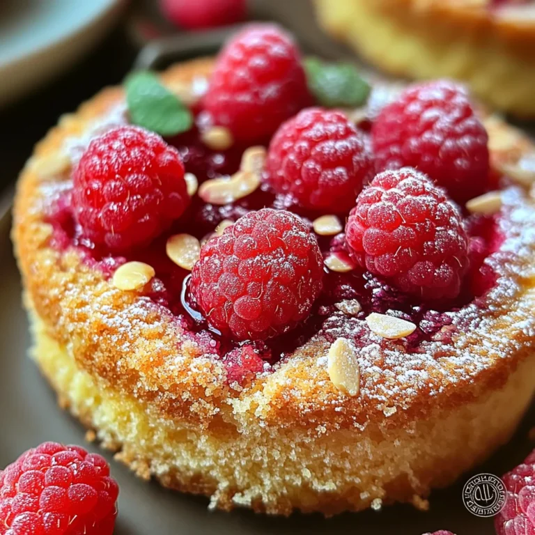 Fondant aux amandes et framboises : un délice fondant et fruité