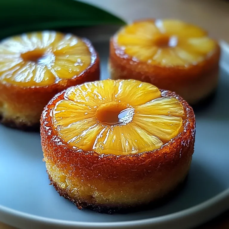 Petits Délices Renversés à l'Ananas & Mascarpone