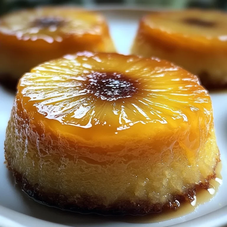 Petits Moelleux Renversés à l'Ananas & Mascarpone