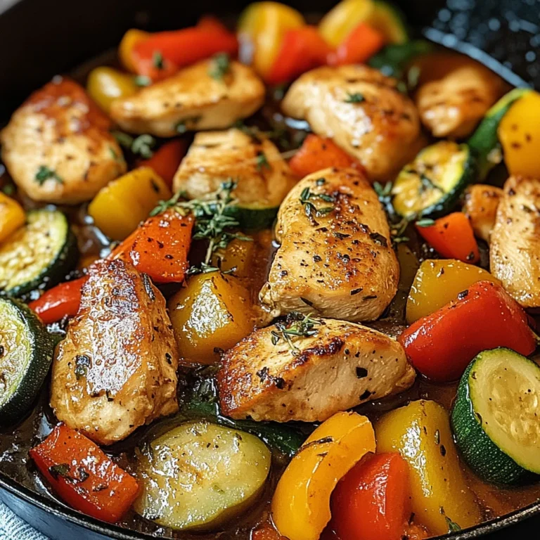 Poêlée de Poulet et de Légumes dans une Casserole