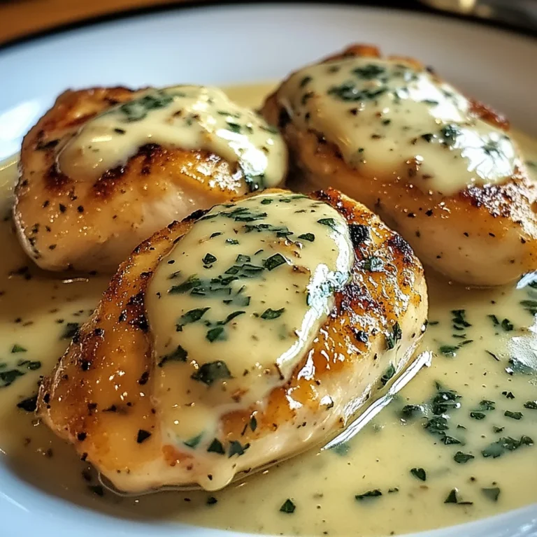 Poulet Sauce Boursin à l’Ail et Fines Herbes