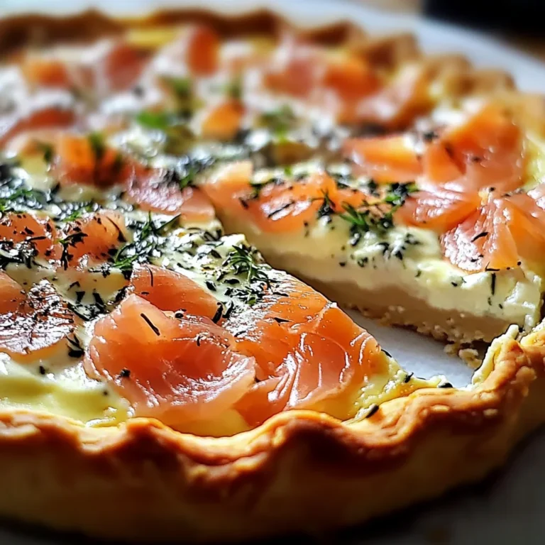 Quiche au Saumon et Boursin