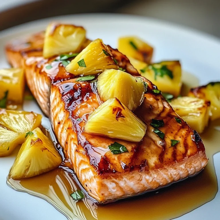 Saumon au miel et à l'ananas – Une explosion de saveurs tropicales