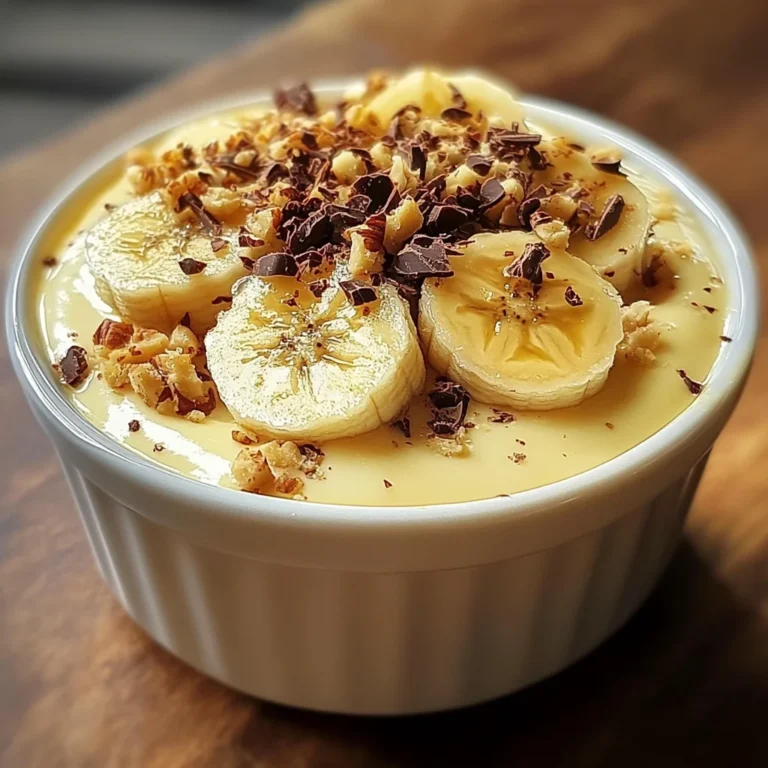 Crème Banane Maison : Un Dessert Léger et Fruité