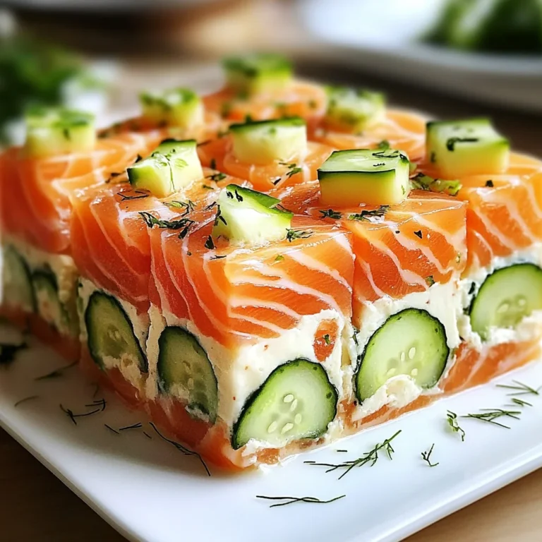 Entrée fraîche au saumon