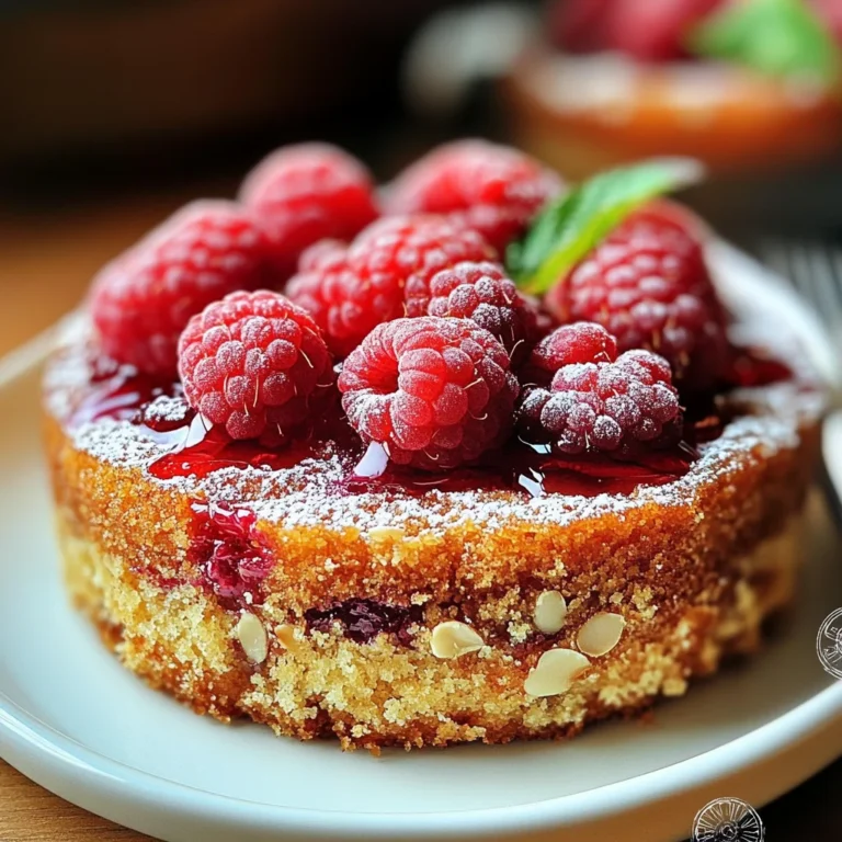 Fondant aux amandes et framboises : un délice fondant et fruité