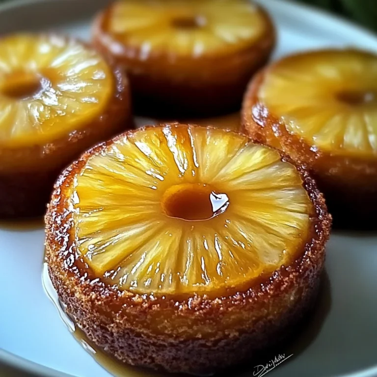 Petits Délices Renversés à l'Ananas & Mascarpone