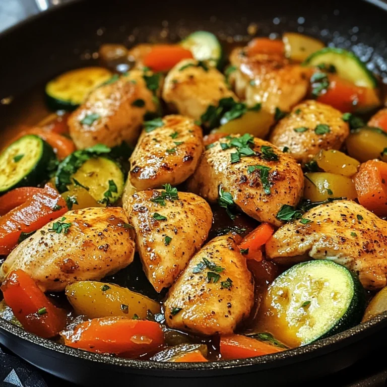 Poêlée de Poulet et de Légumes dans une Casserole