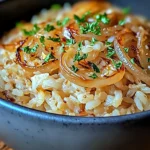 Riz à l'oignon à la française