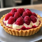 Tarte Onctueuse au Mascarpone & Framboises
