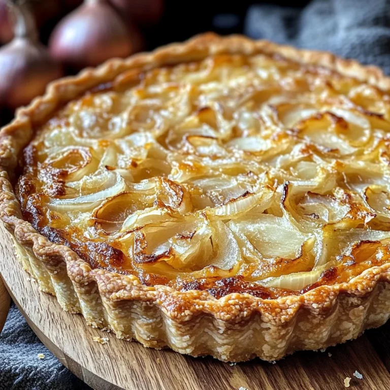 Tarte à l’Oignon Alsacienne : Une Recette Gourmande et Réconfortante